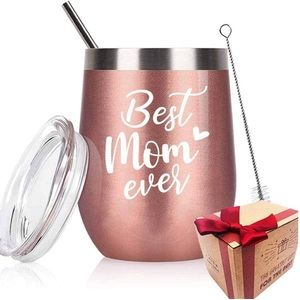 Gift for Mom from Daughter or Son, for Mothers Day, Best Mom Ever (Rose Gold)